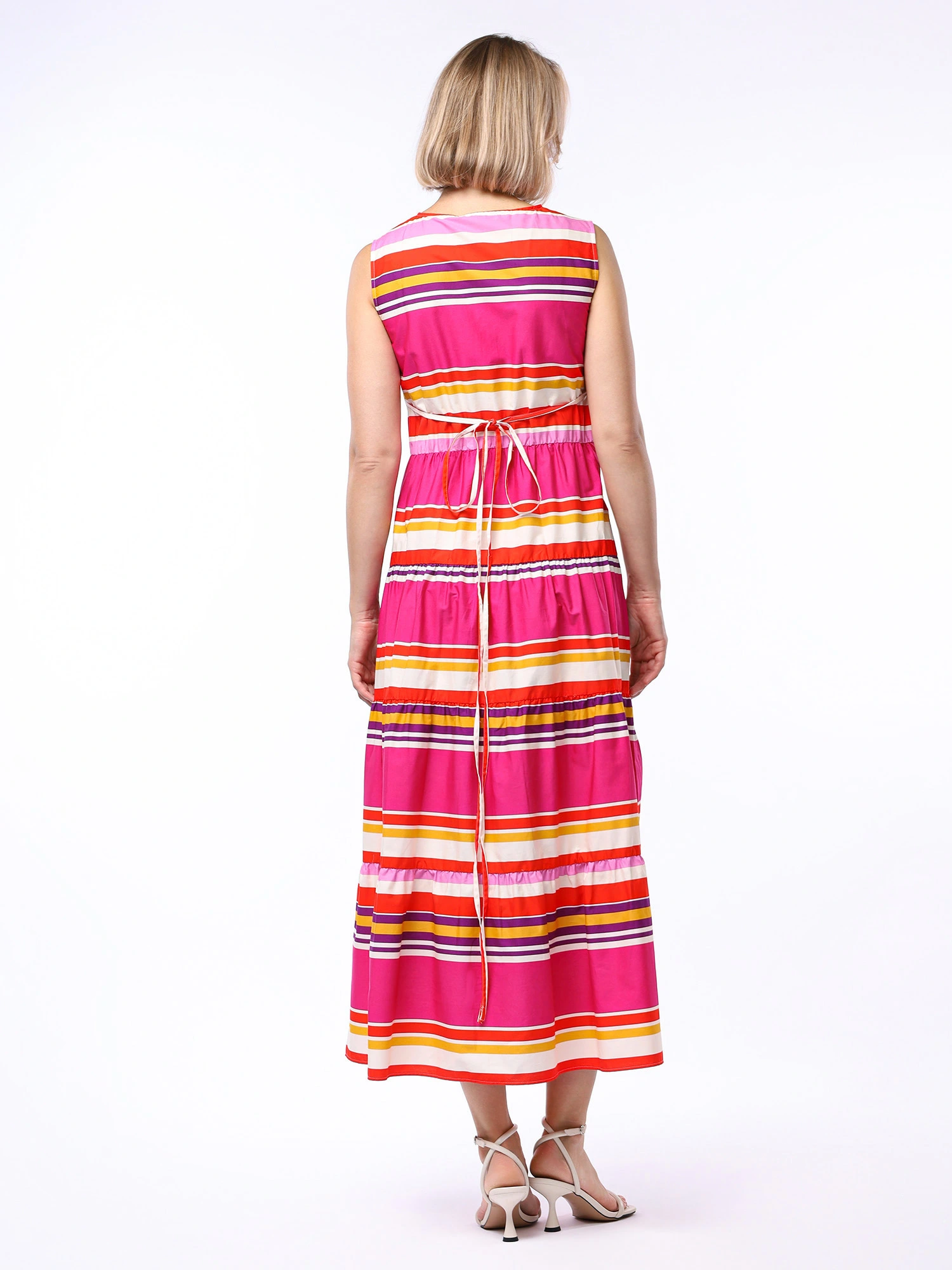 Платье из натурального хлопка с принтом